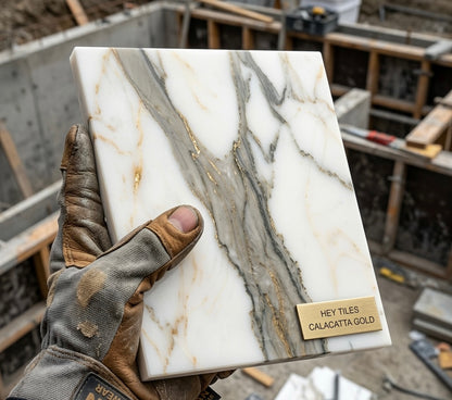 12x12 Tuscan Calacatta Gold Premium Italian Marble, 3/8 — product image 6