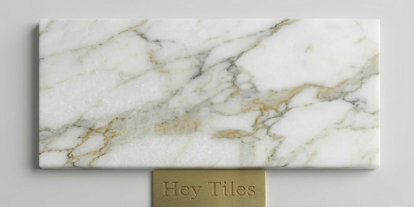 Tuscan 3X6 Calacatta Gold Premium Italian Marble Tile
