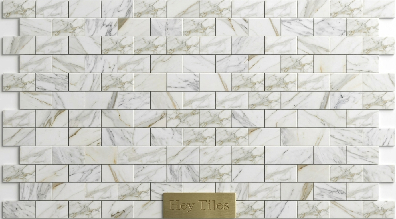 Tuscan 3X6 Calacatta Gold Premium Italian Marble Tile