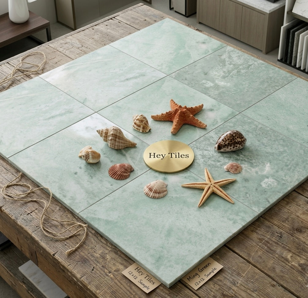 12x12 Ming Green Classico Marble, 3/8