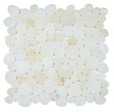 Aphrodite Onyx White Honed 12 x 12 Mosaics BB TILE   
