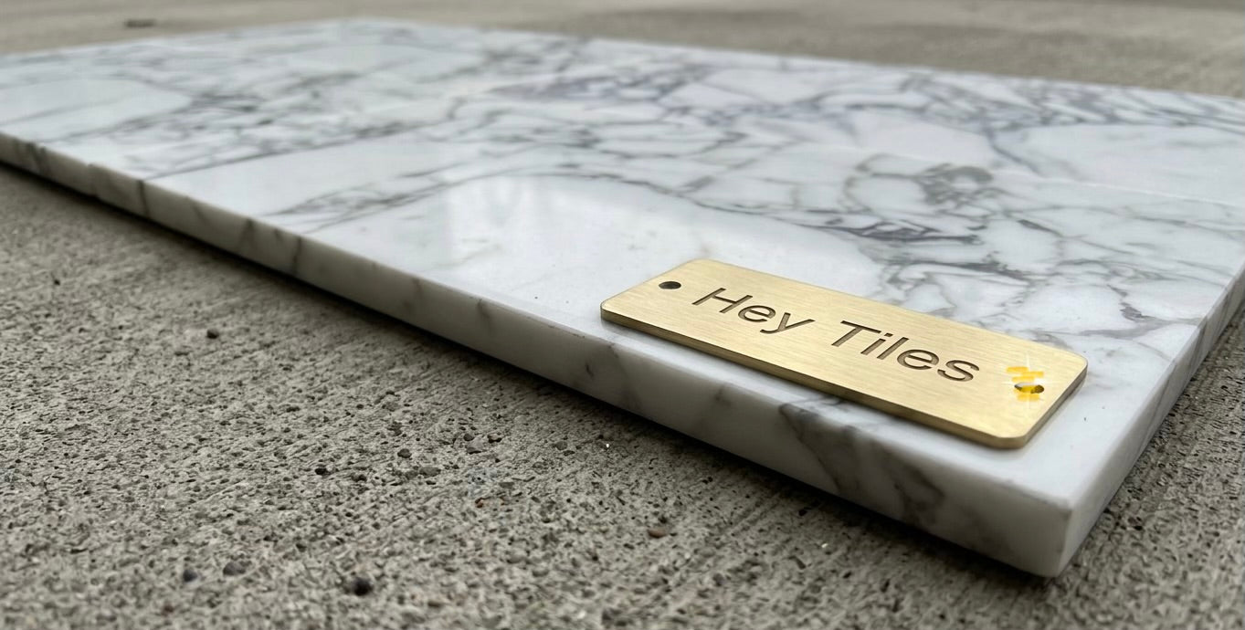 12x24 x 3/8  Arabescato Deluxe Italian Marble Tile