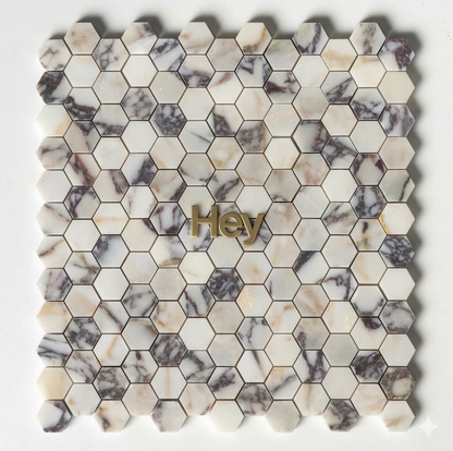 1” Calacatta Violet Purple Hexagon Marble Tile  ( Made-to-Order ) — product image 4