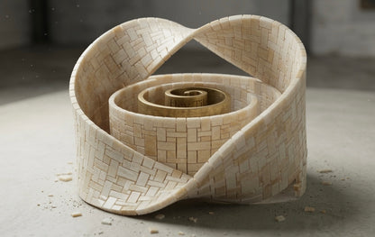 Vanilla White Onyx Basketweave Mosaic Onyx Dots Polished — product image 5