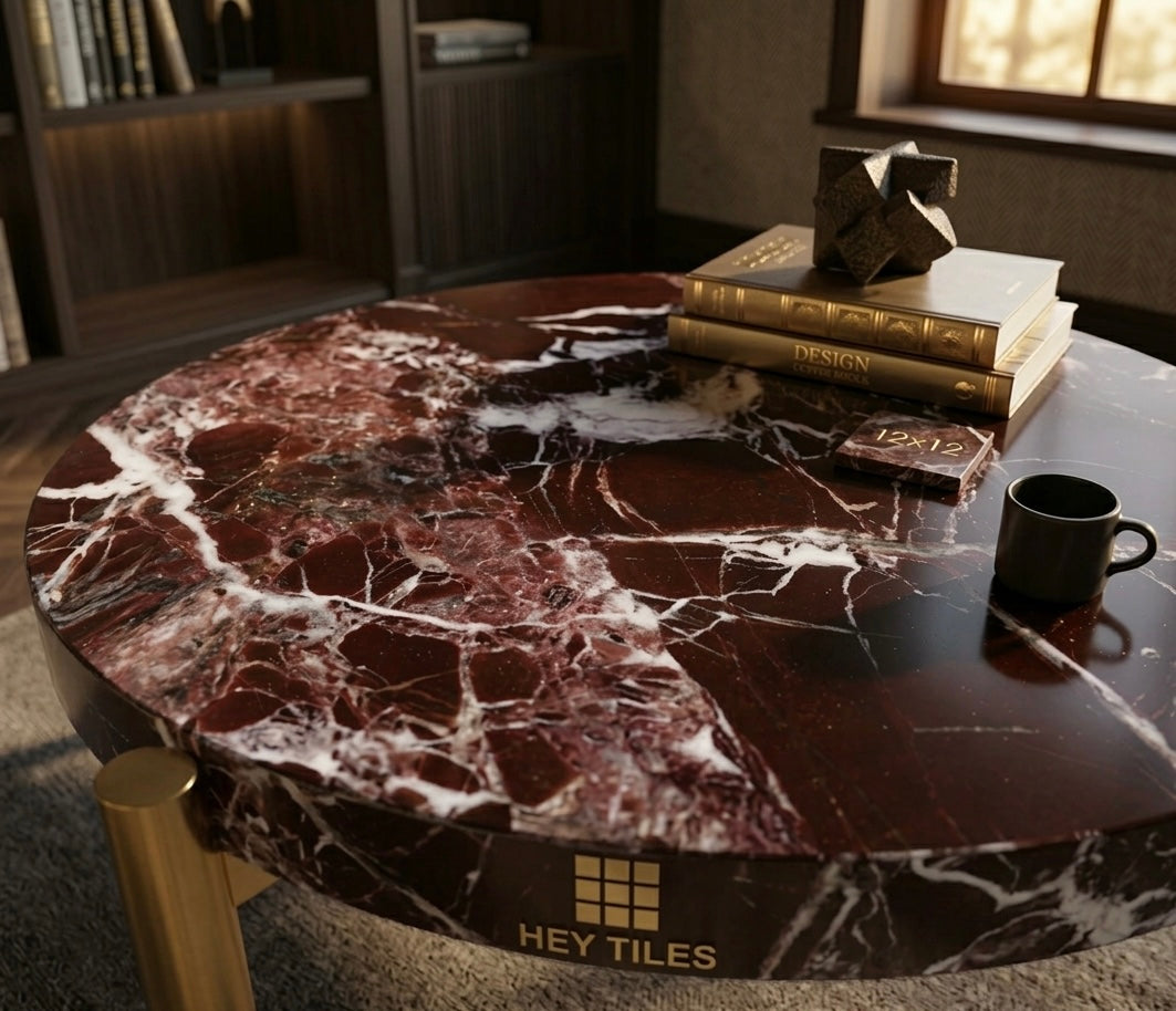 12x12 Rosso Levanto Premium Polished 3/8