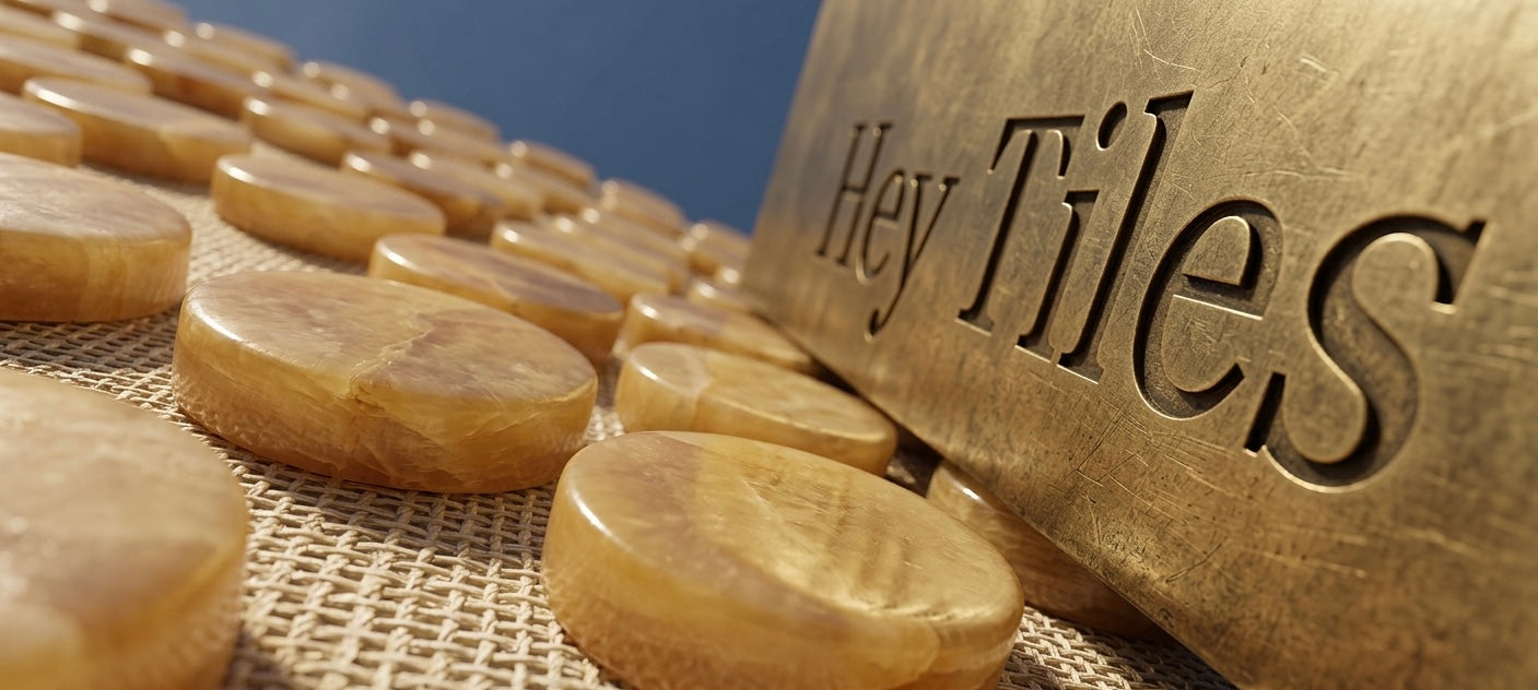 Penny Round Honey Onyx Mosaic Polished
