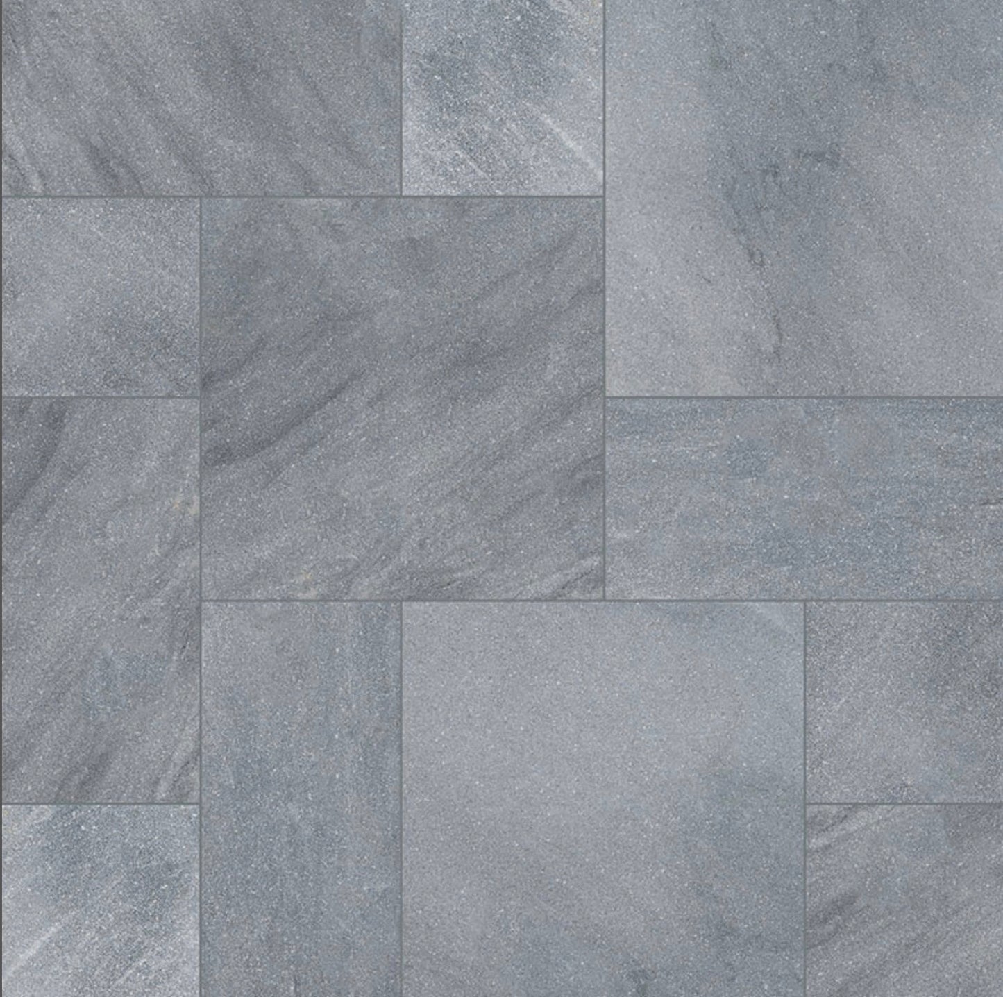 Cosmic Black French Pattern Sand Blasted Architectural Paver Tiles - 10 Bundles