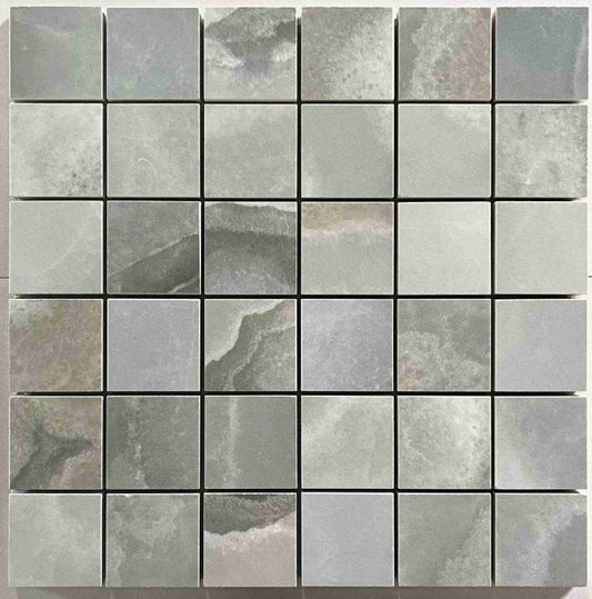 Reves Jade Matte Mosaic 2 x 2 12 x 12