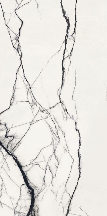 B&W Breach Glossy 24 x 48 Porcelain Tile by FLORIM