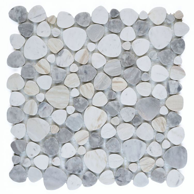 Aphrodite Coastal Honed 12 x 12 Pebble Mosaic