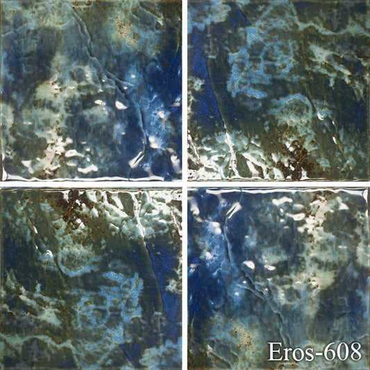 Eros Spring 6" x 6" Porcelain Pool Tile by Fujiwa