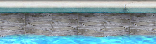 Kawa Symphony 6" x 6" Porcelain Pool Tile by Fujiwa Tile