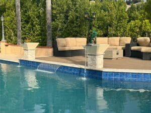 Kawa Aqua Blue 6" x 6" Porcelain Pool Tile by Fujiwa Tile