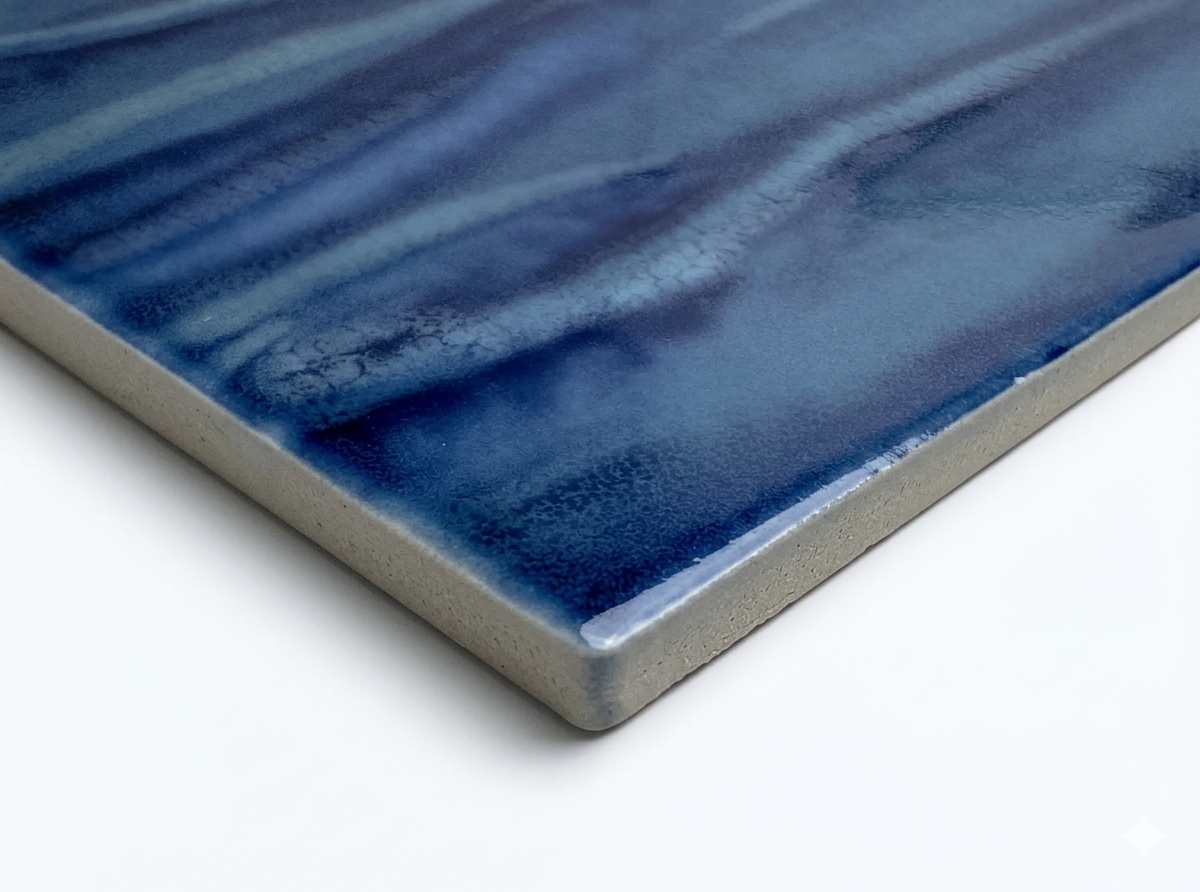 Kawa Aqua Blue 6" x 6" Porcelain Pool Tile by Fujiwa Tile