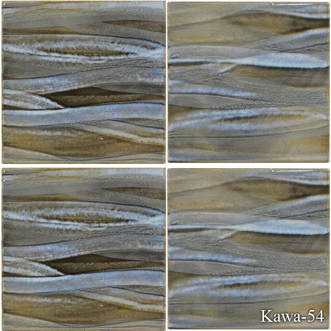 Kawa Satin Oak 6" x 6" Porcelain Pool Tile by Fujiwa Tile
