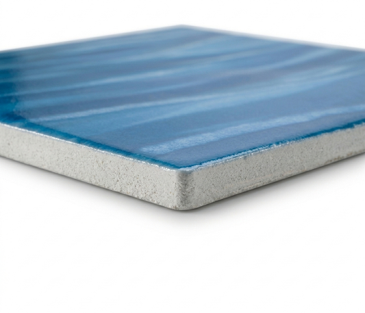 Kawa Summer Blue 6" x 6" Porcelain Pool Tile by Fujiwa Tile