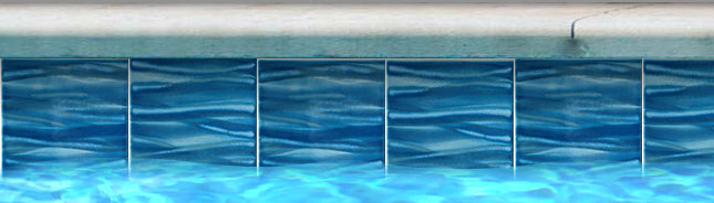 Kawa Summer Blue 6" x 6" Porcelain Pool Tile by Fujiwa Tile