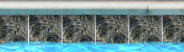 Inka Abalone 6" x 6" Glazed Porcelain Pool Tile by Fujiwa Tile