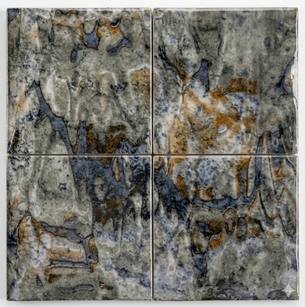 Inka Abalone 6" x 6" Glazed Porcelain Pool Tile by Fujiwa Tile