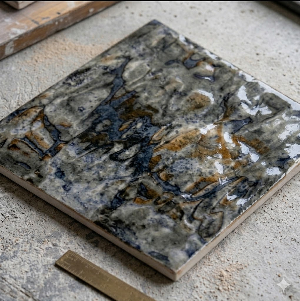 Inka Abalone 6" x 6" Glazed Porcelain Pool Tile by Fujiwa Tile