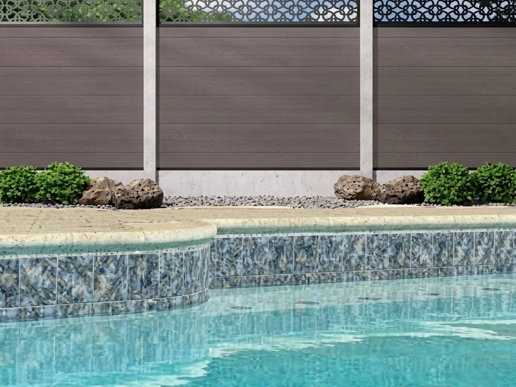 Inka Blue Quartz 6" x 6" Glazed Porcelain Pool Tile by Fujiwa Tile