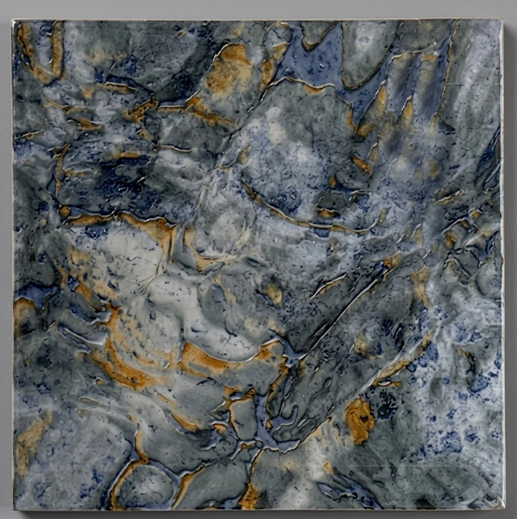 Inka Blue Quartz 6" x 6" Glazed Porcelain Pool Tile by Fujiwa Tile