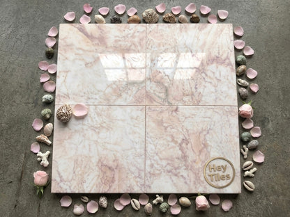Premium Cherry Blossom Blush Pink 12x12 Honed Marble Flooring & Wall Tile — product image 3