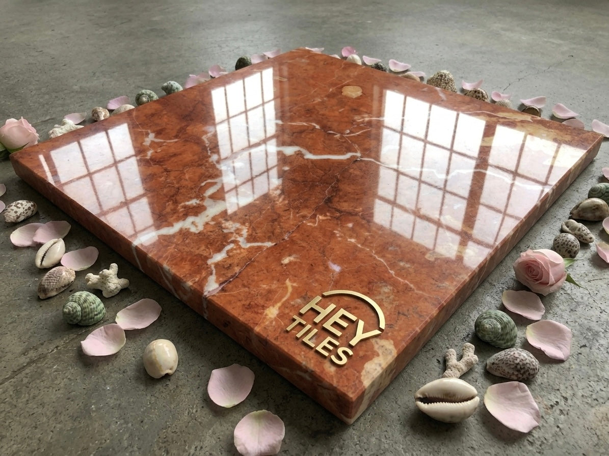 12x12 Rojo Alicante Premium Spanish Marble Polished