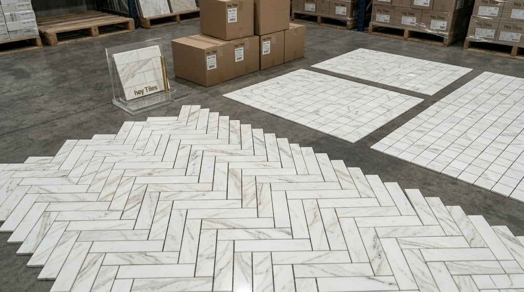 2X8 Tuscan Calacatta Gold ( Oro ) Italian Marble Tile