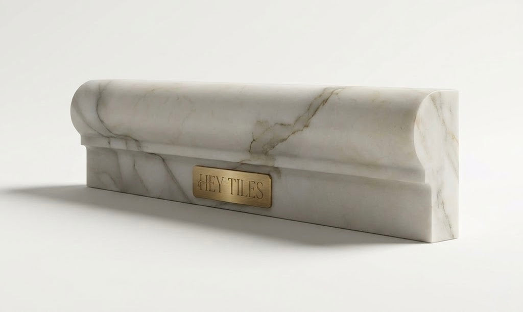 2x12 Tuscan Calacatta Gold Marble Chair Rail Molding Trim