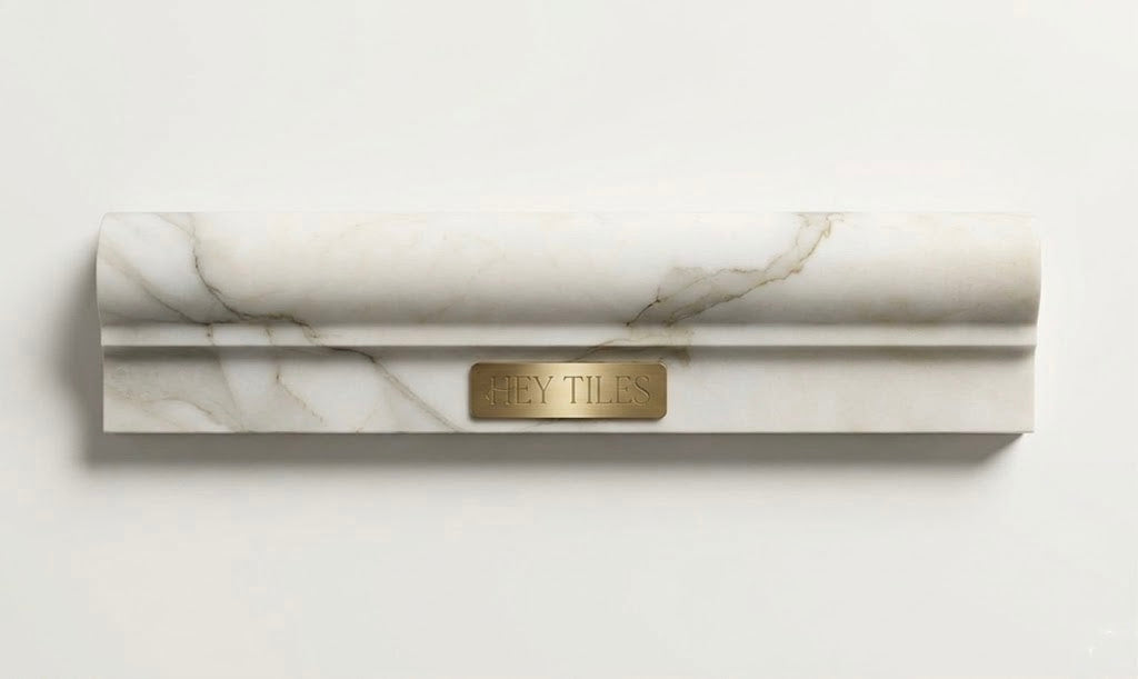 2x12 Tuscan Calacatta Gold Marble Chair Rail Molding Trim