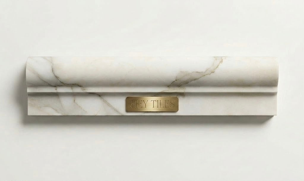 2x12 Tuscan Calacatta Gold Marble Chair Rail Molding Trim