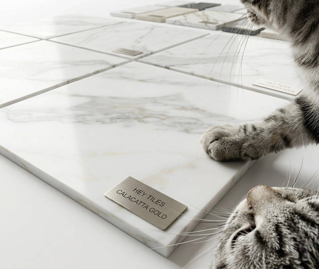 12x12 Calacatta Gold Premium Italian Marble, 3/8