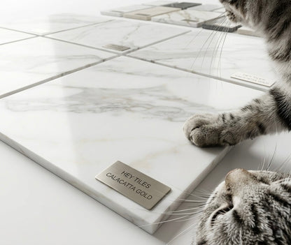 12x12 Tuscan Calacatta Gold Premium Italian Marble, 3/8 — product image 2