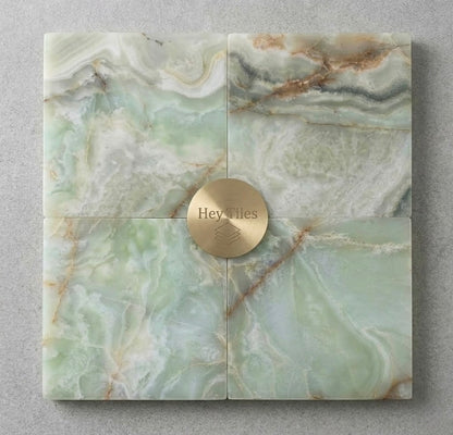 12x12 Verde Lucent Green Onyx Tile — product image 2