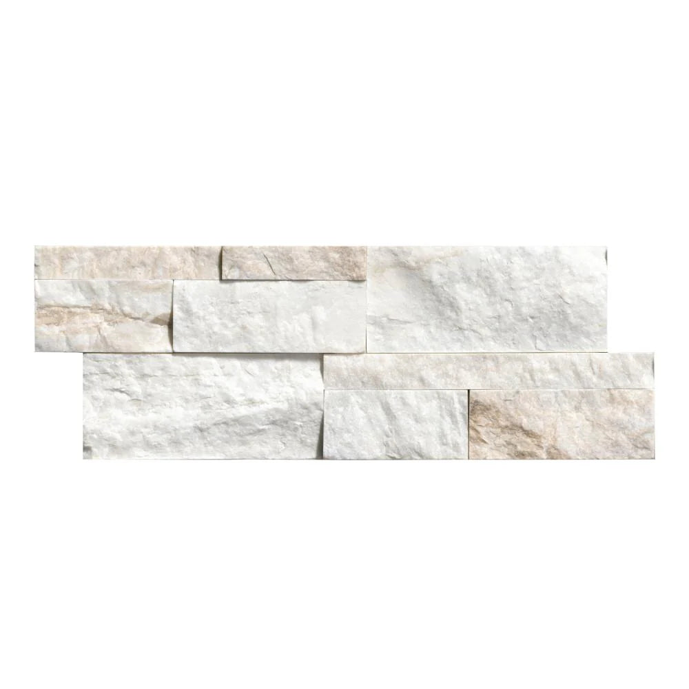 MSI XL Rockmount Arabescato Venato 9"x24" Natural Stacked Stone Ledger Panel Wall Tile