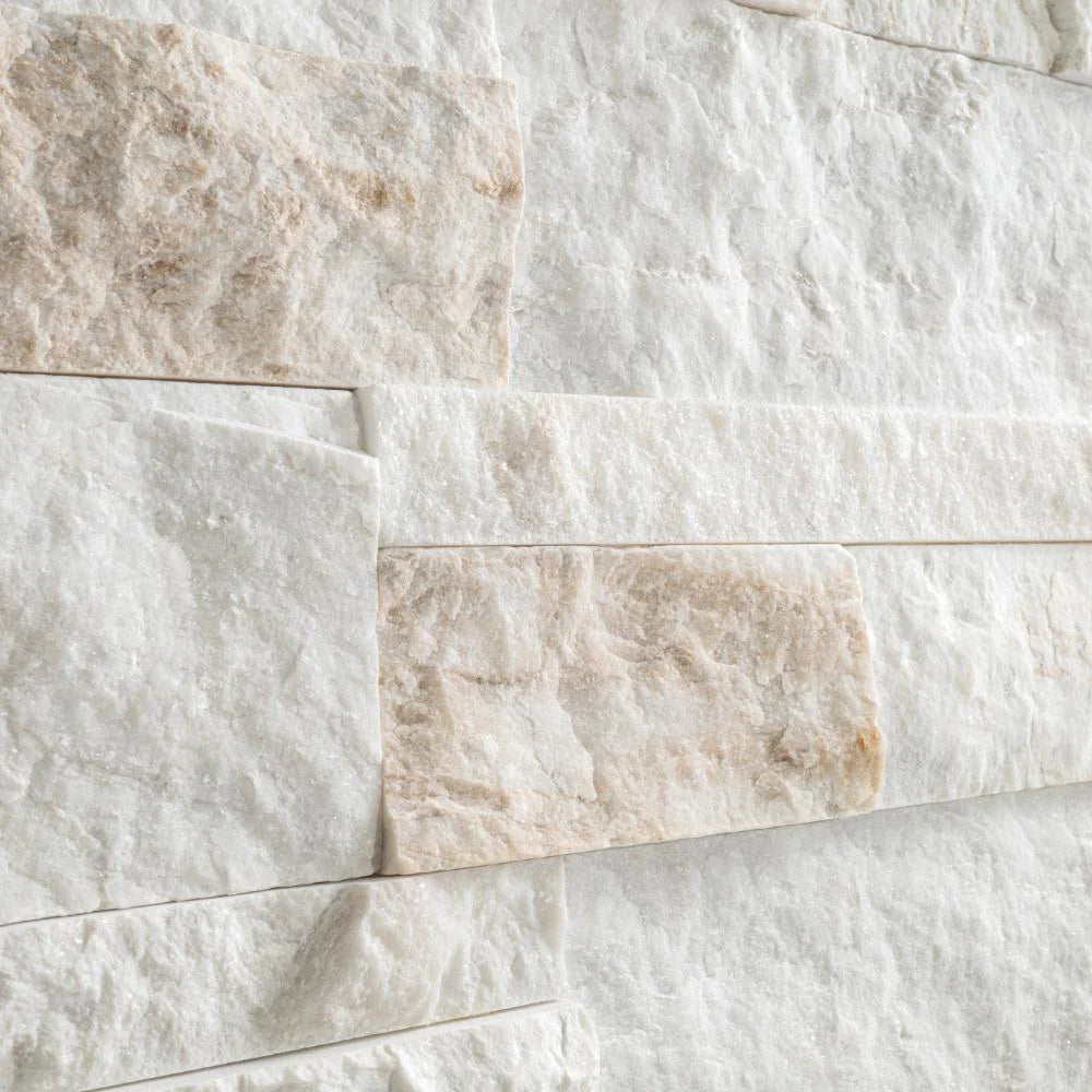 MSI XL Rockmount Arabescato Venato 9"x24" Natural Stacked Stone Ledger Panel Wall Tile