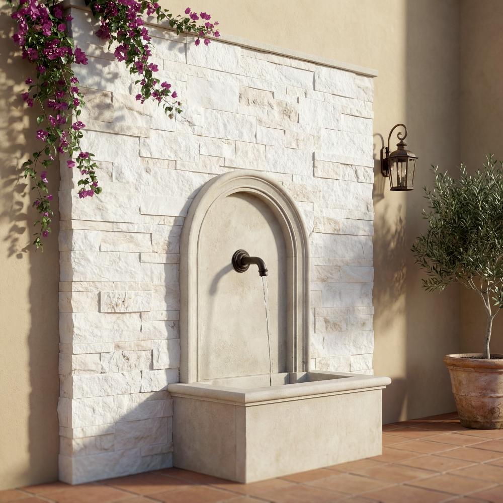 MSI XL Rockmount Arabescato Venato 9"x24" Natural Stacked Stone Ledger Panel Wall Tile