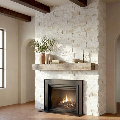 MSI XL Rockmount Arabescato Venato 9"x18" Natural Marble Ledger Corner Wall Tile — product image 2
