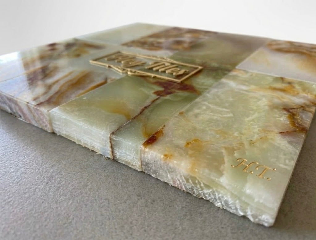 3x6 Green Onyx Polished Subway Tiles