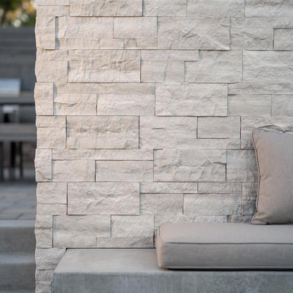 Rockmount XL-Canyon Oak 9" x 12" x 6" Natural Limestone Ledger Corner Panel by MSI — product image 3