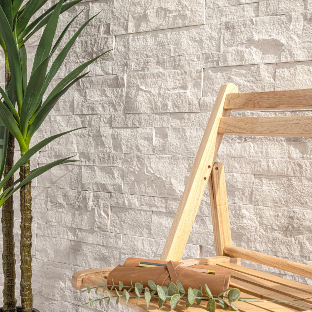 Rockmount XL-Series: Canyon Oak 9" x 24" Splitface Quartzite Ledger Panel by MSI