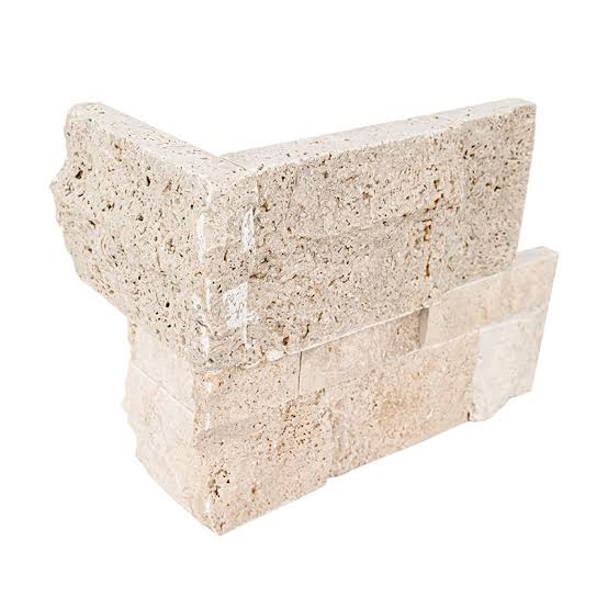 Clayfield Beige 9" x 12" x 6" Splitface Limestone Ledger Corner Panel by MSI