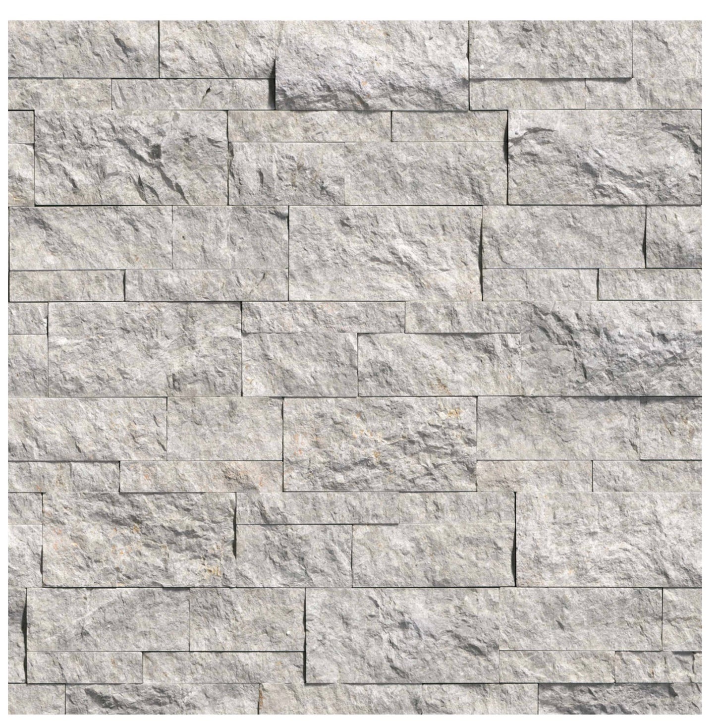 Laguna Gray 9" x 24" Splitface Quartzite Ledger Panel by MSI