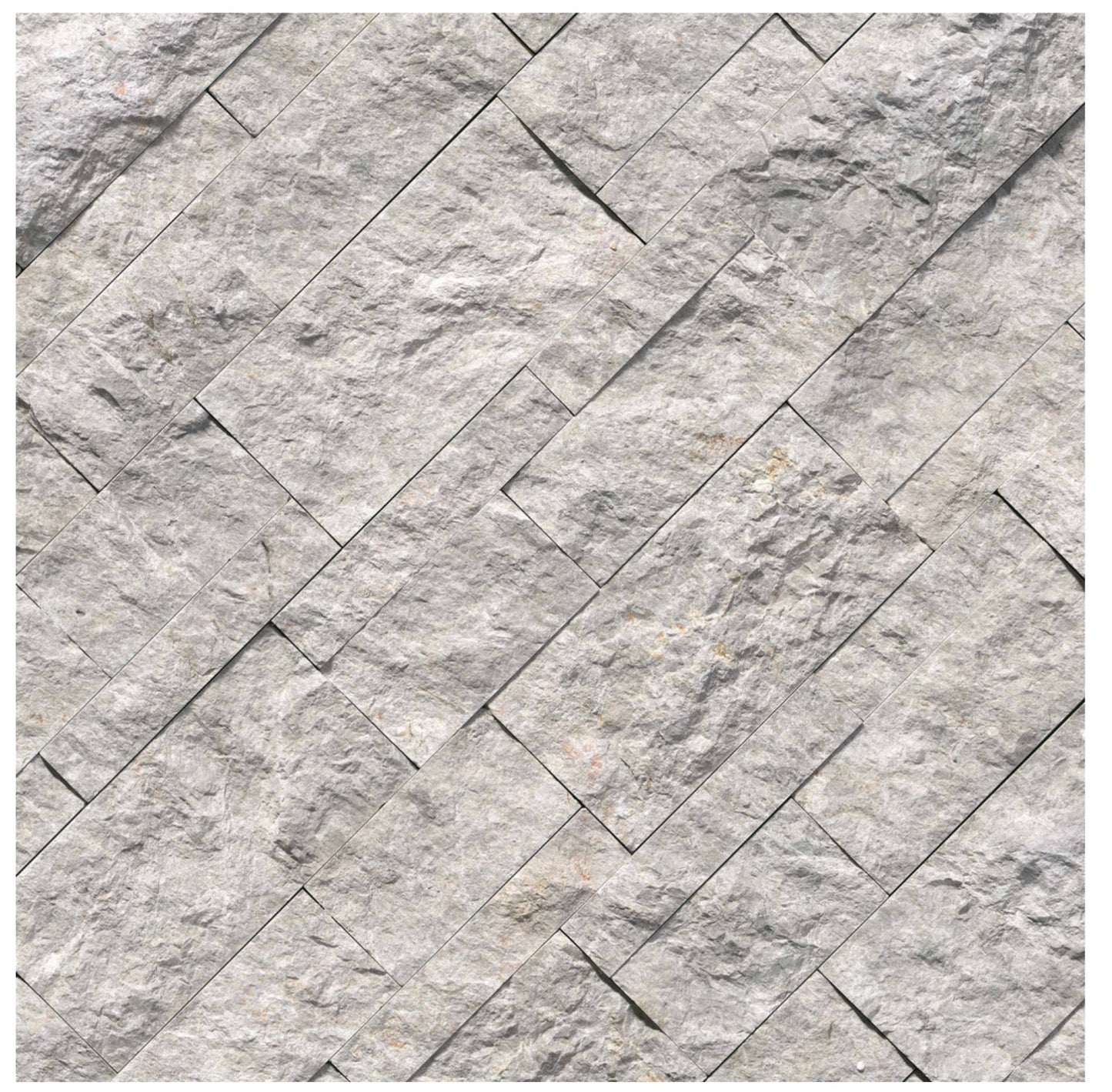 Laguna Gray 9" x 12" x 6" Splitface Quartzite Ledger Corner Panel by MSI