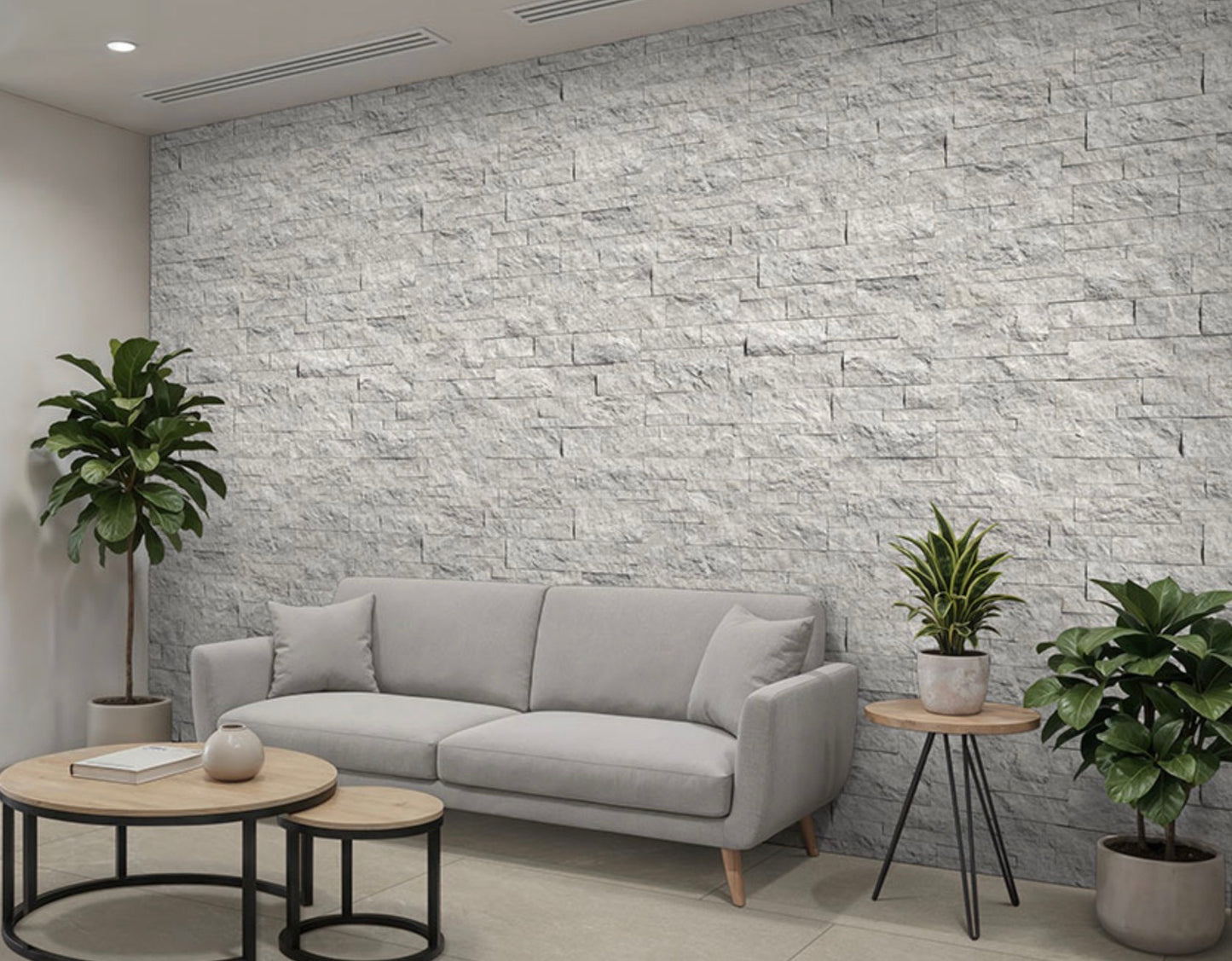 Laguna Gray 9" x 24" Splitface Quartzite Ledger Panel by MSI