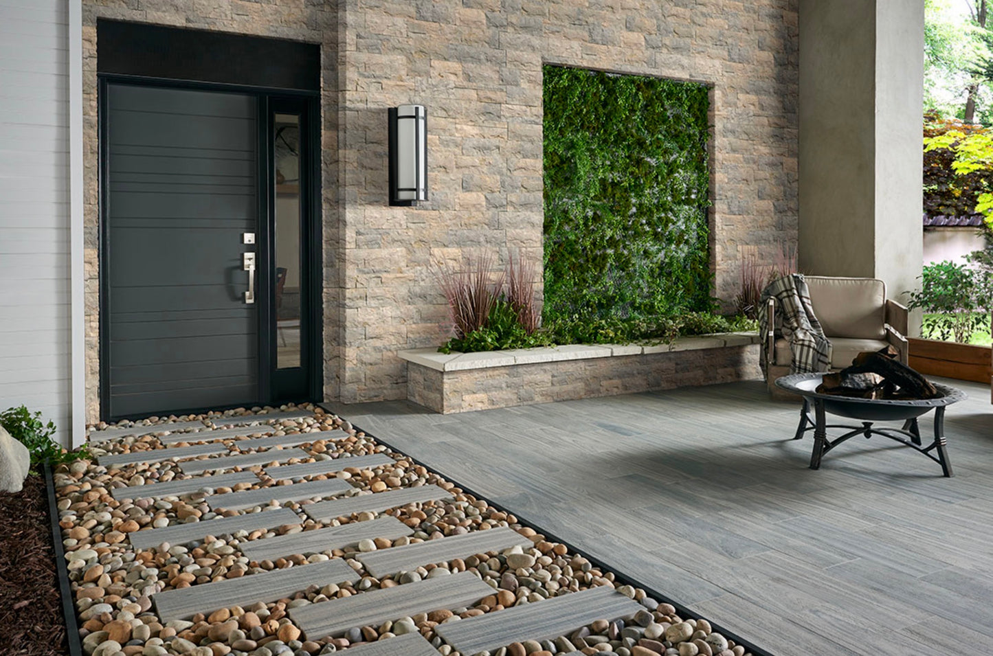 Ocean Blue 9" x 24" Splitface Quartzite Ledger Panel by MSI