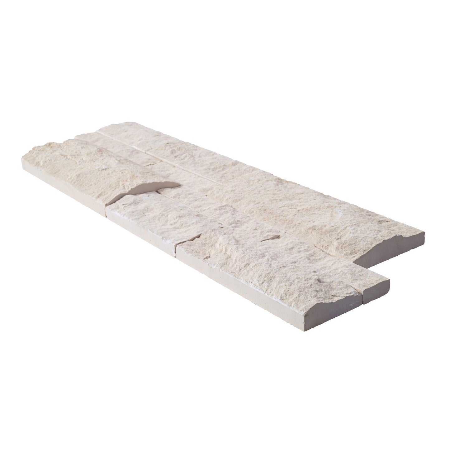 Taja Cream 9" x 24" Splitface Limestone Ledger Panel by MSI