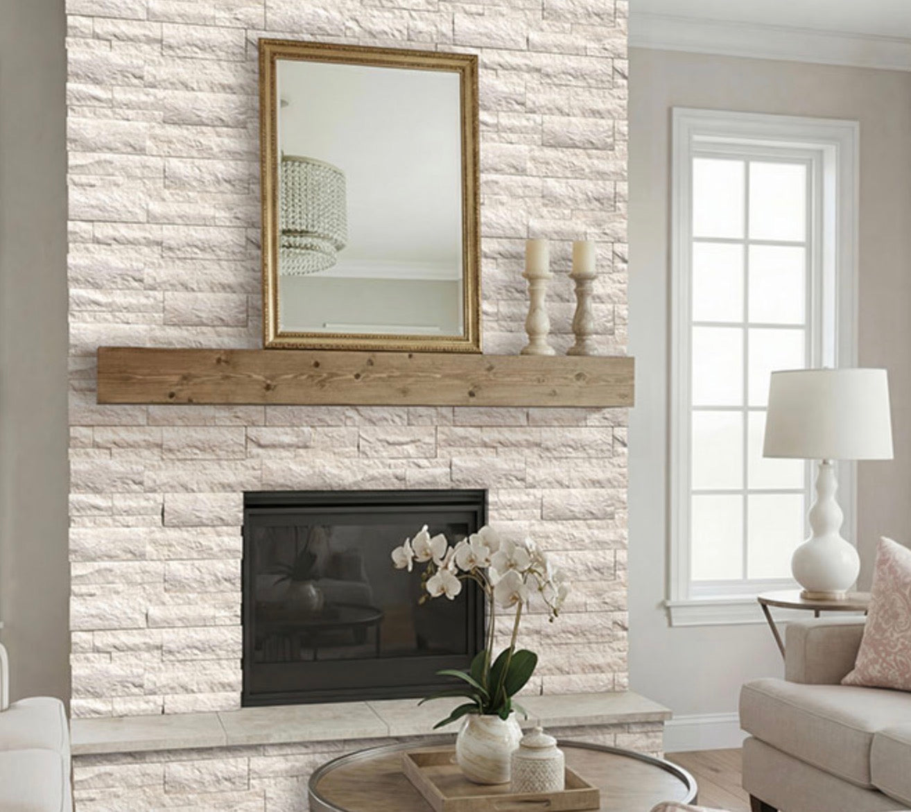 Taja Cream 9" x 12" x 6" Splitface Limestone Ledger Corner Panel by MSI