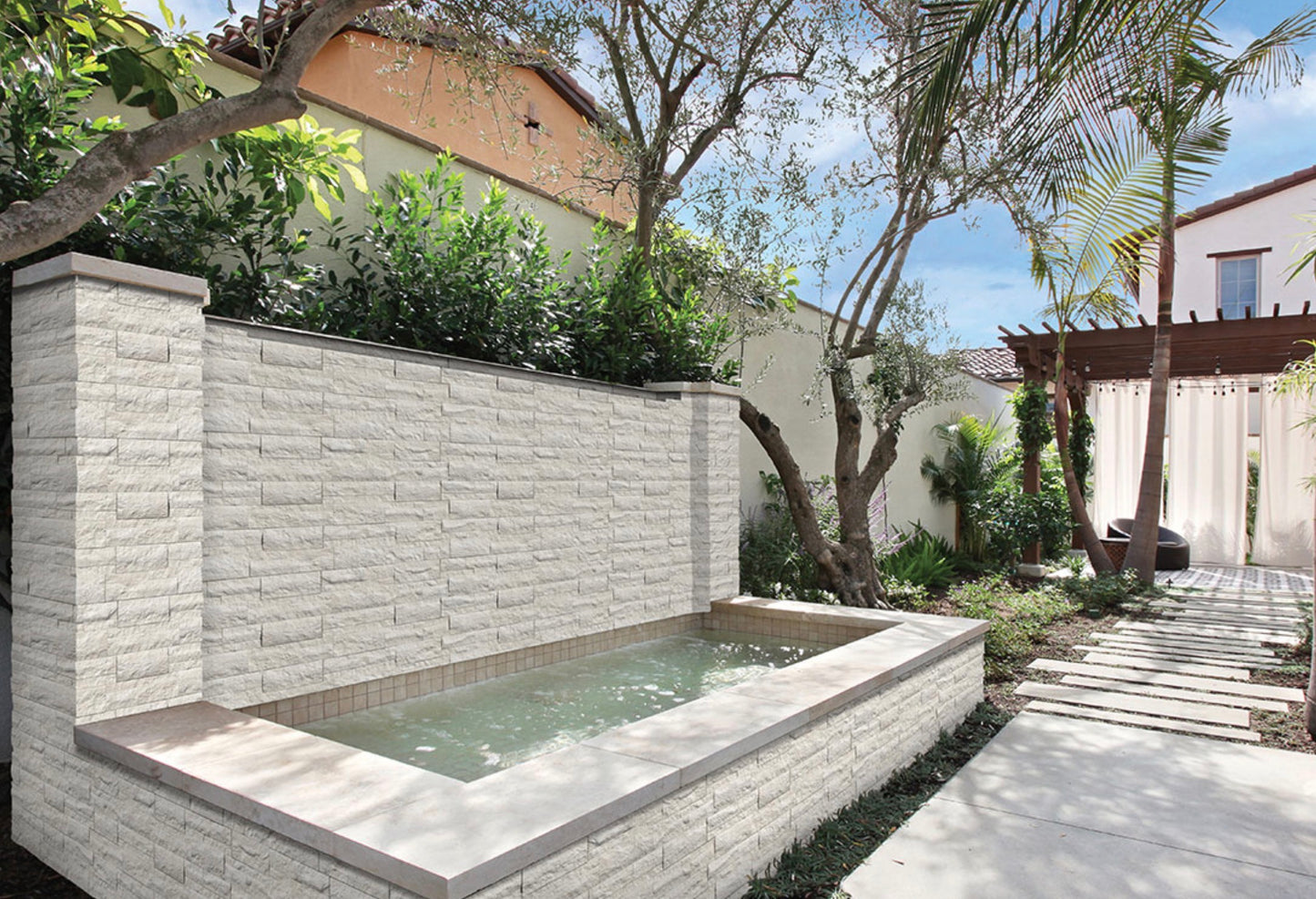 Taja Cream 9" x 24" Splitface Limestone Ledger Panel by MSI